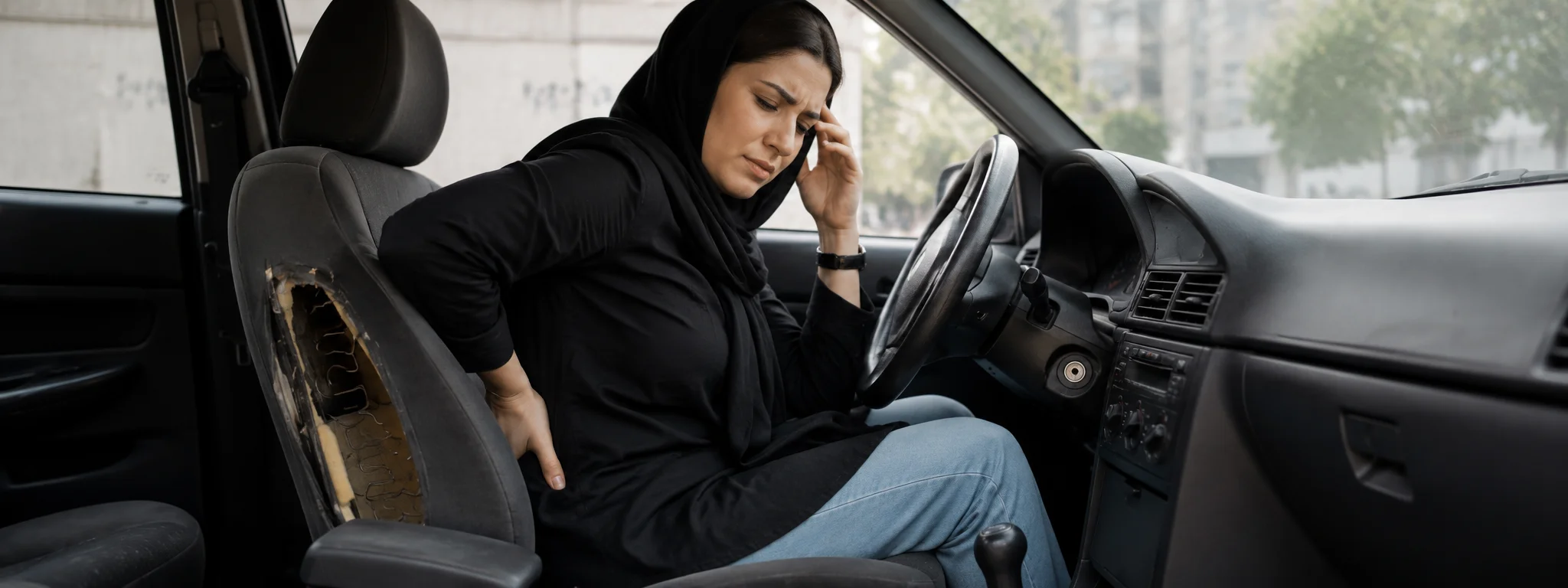 چگونه صندلی ماشین را نو کنیم تا کمردرد نشیم
